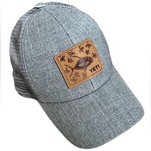 Yeti Coolers Hat "Built For The Wild" snapback truckers hat mesh back-adjust
